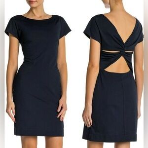 Theory Andrizza Twisted Back Sheath Mini Dress Size 2